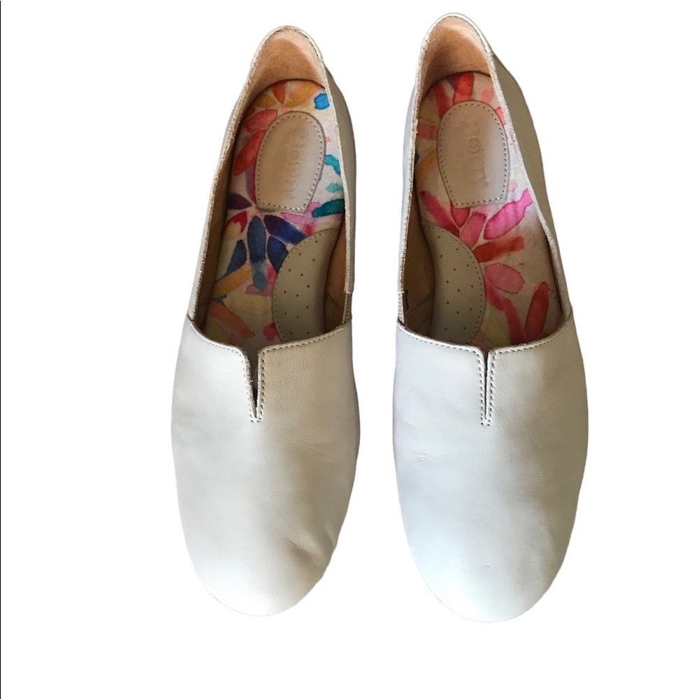 Born Sebra Tan Leather Flats Loafers Shoes